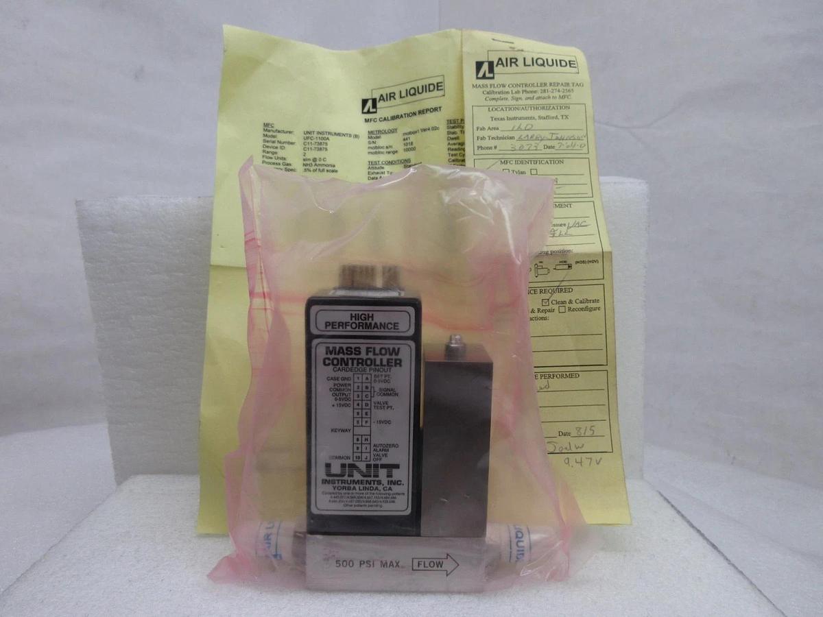 Refurbished UNIT Instruments UFC-1100A Mass Flow Controller MFC 2 SLM NH3 Refurbished