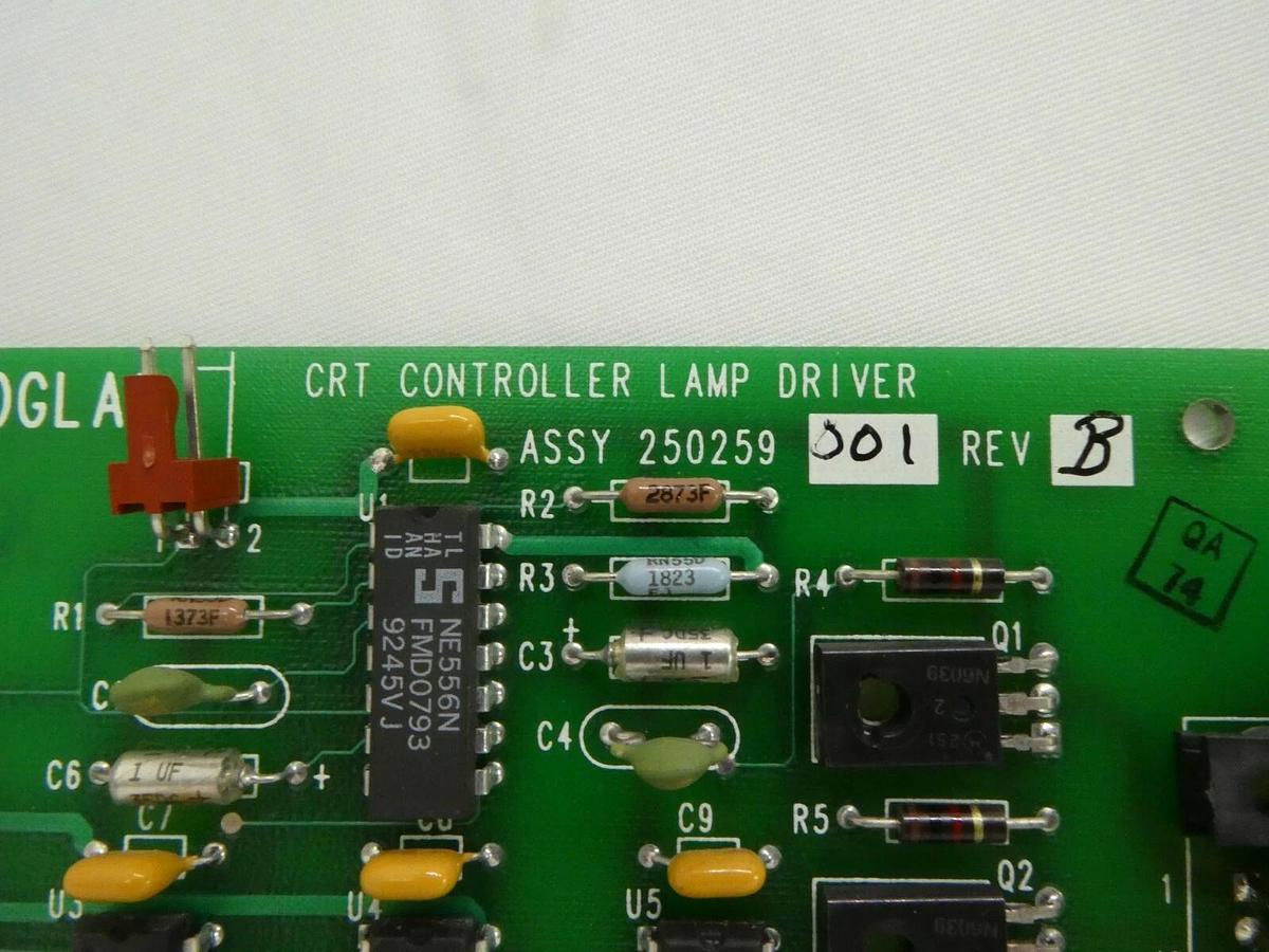 Used Electroglas 250259-001 CRT Controller Lamp Driver PCB Card 4085x Horizon Working