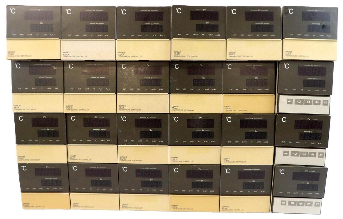 Used Omron Temperature Controller Module E5AX Reseller Lot of 24 Working Surplus