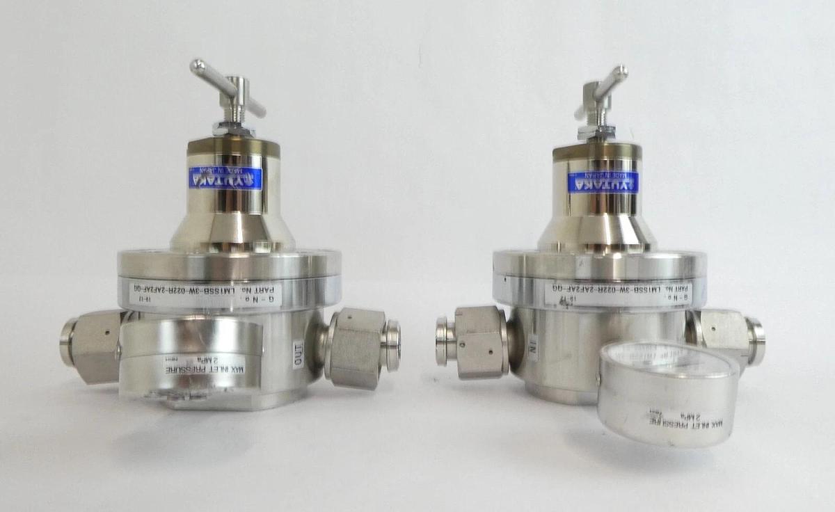 Used Yutaka LM1SSB-3W-022R-2AF2AF-QG Pressure Regulator LM1 Series Lot of 5 As-Is