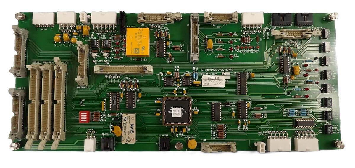 Used Varian 54-0479 R3 Interlock Logic Board PCB Working Surplus