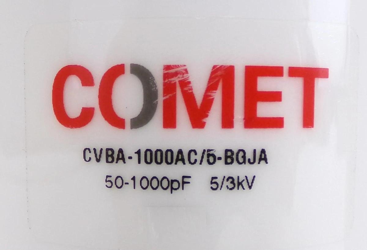 Used Comet CVBA-1000AC/5-BGJA RF Variable Vacuum Capacitor Lot of 2 Working