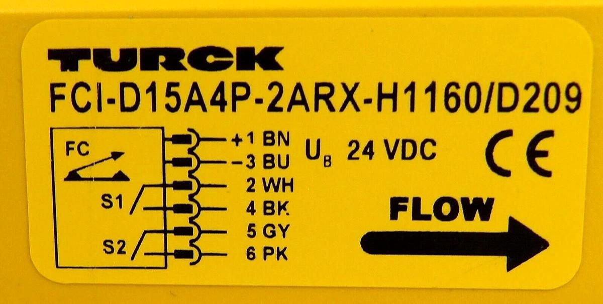 Used Turck FCI-D15A4P-2ARX-H1160/D209 Flow Control Monitor Module Lot of 6 Working