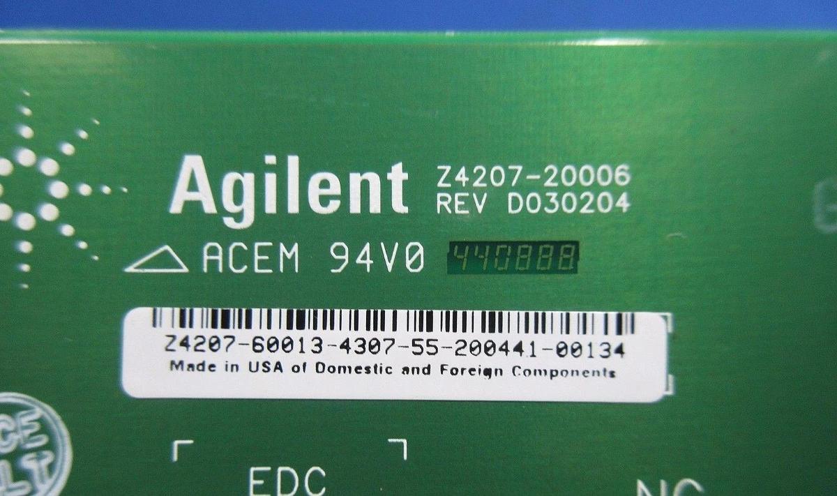 Used Agilent Technologies Z4207-20006 Interface Board PCB Card Z4207 NC4 Used Working