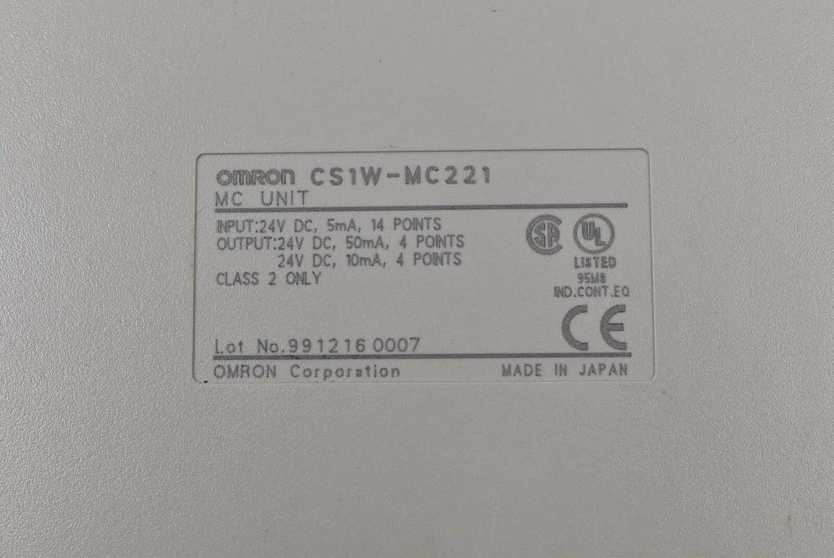 Used Omron CS1W-MC221 MC Unit 24v DC