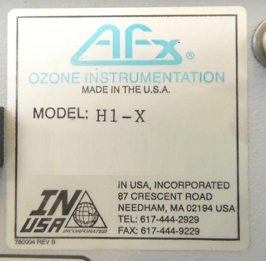 Used AFX Ozone Instrumentation H1-X Ozone Analyzer InUSA H1 Tested No Power Spare