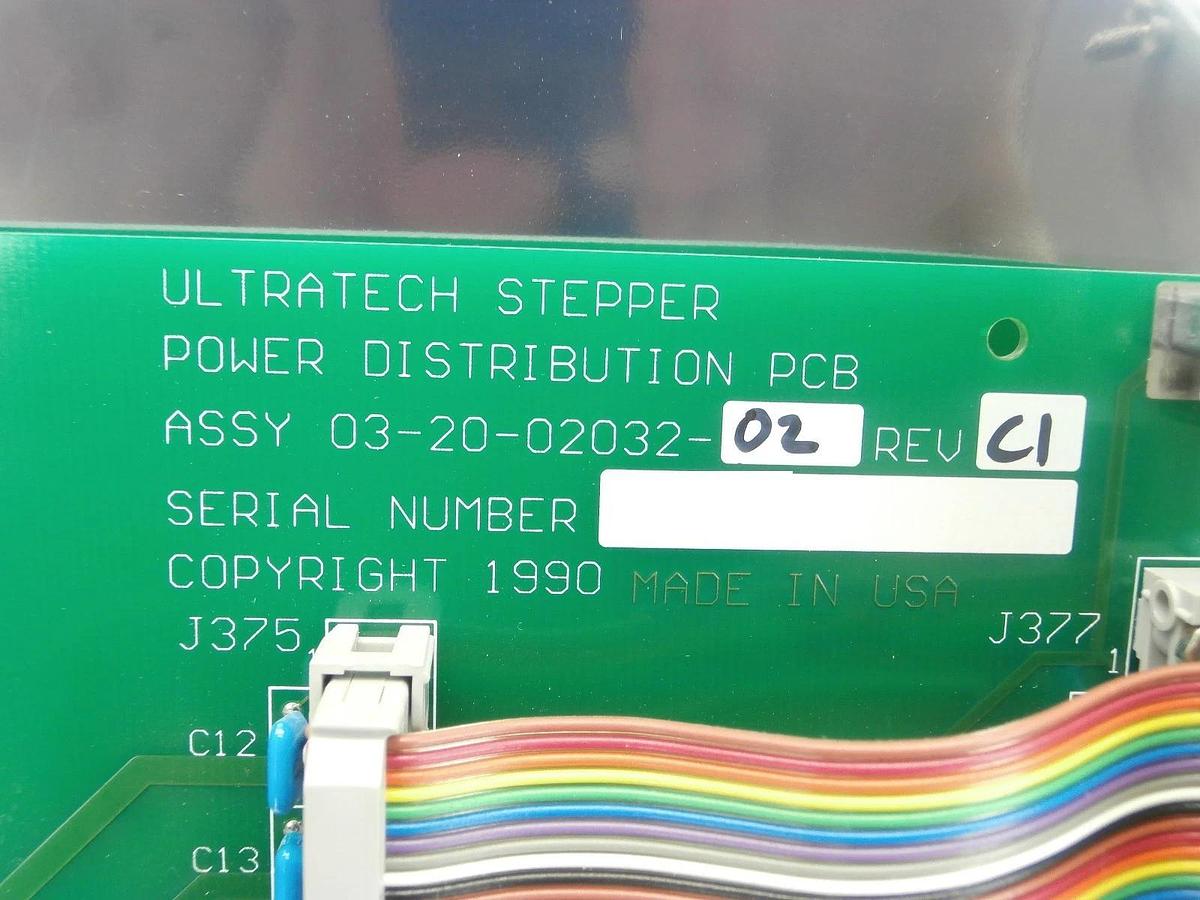 Used Ultratech Stepper 03-20-02032-02 Power Distribution Board PCB Card Used Working