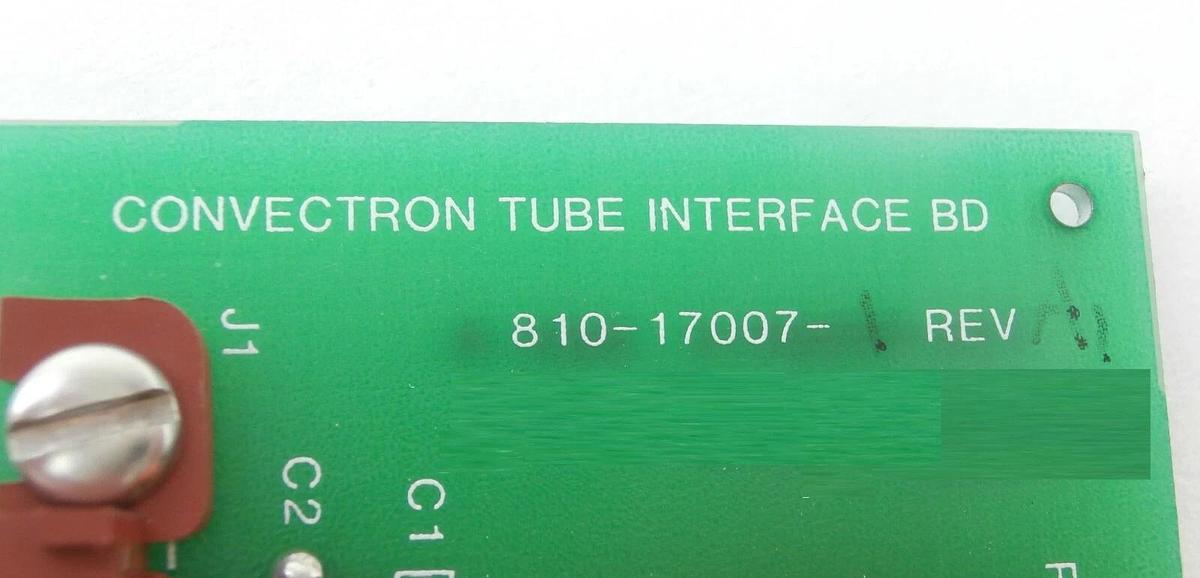 Used Lam Research 810-17007-1 Convectron Tube Interface Board PCB Rev. A1 4420 Spare