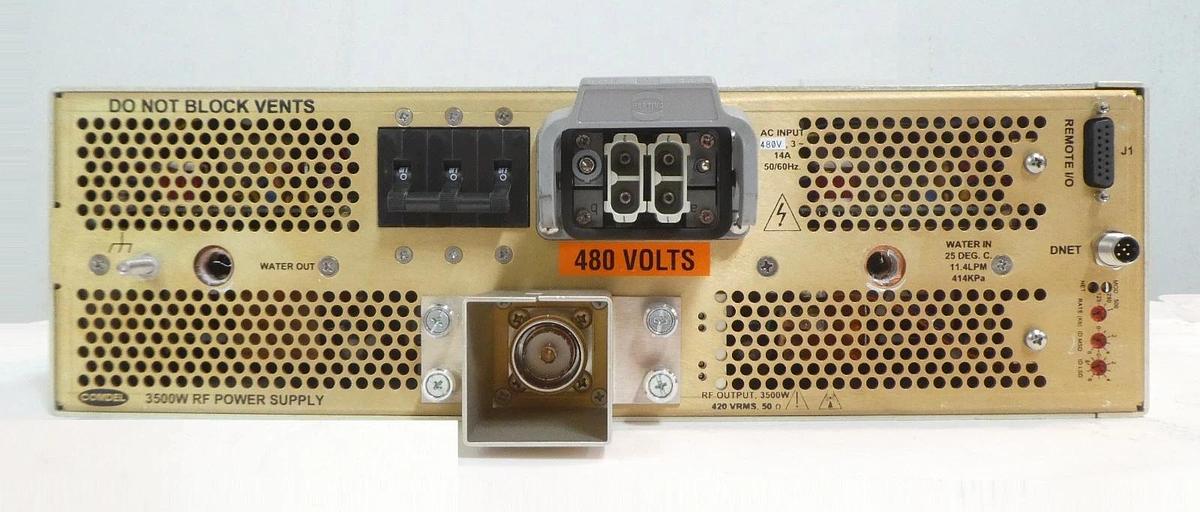 Used CB3500 Comdel FP7526RB 3500 Watt RF Power Supply Working Surplus
