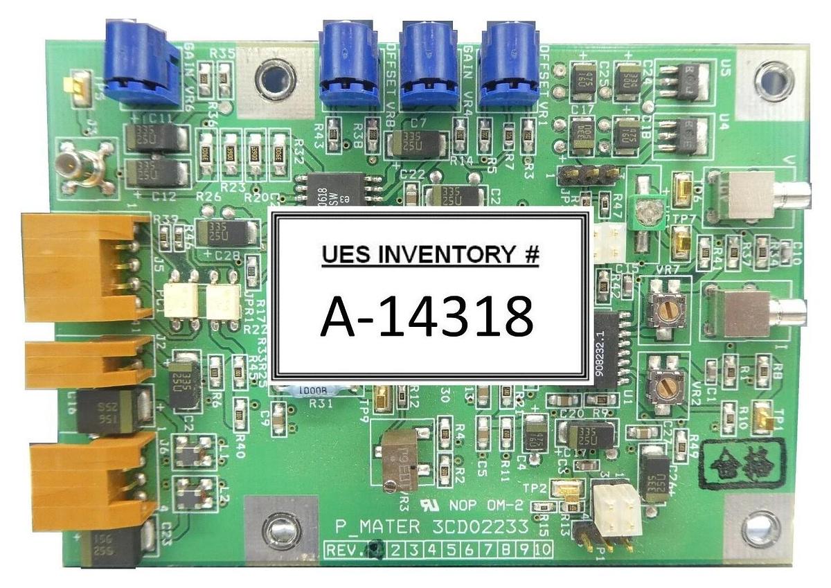 Used Hitachi Kokusai Denki 3CD02233 Adjustment Board PCB P_MATER Mikro Sonic Working