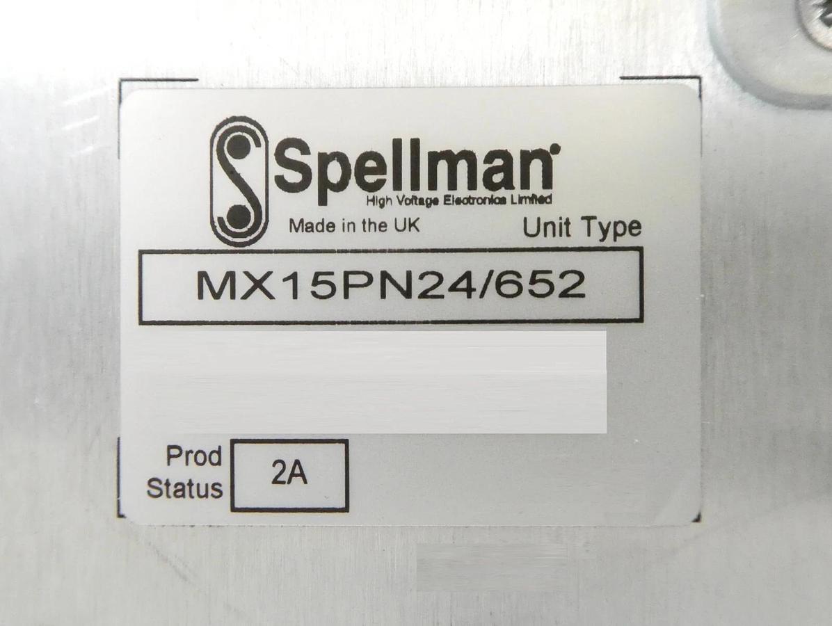 Used Spellman MX15PN24/652 Power Supply Unit Waters Xevo Q2 QTof Spectrometer Working