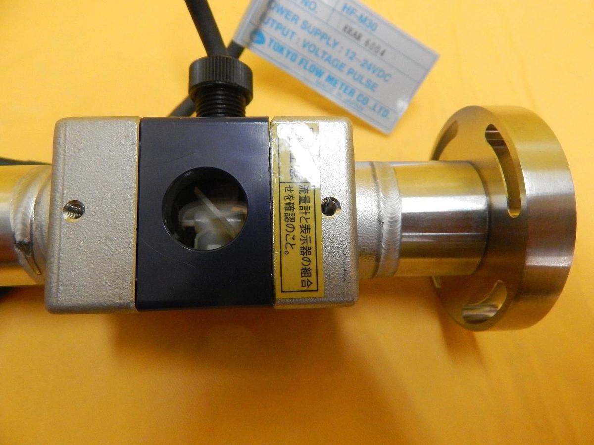 Used Tokyo Flow Meter HF-M30 Helical Inline Flow Meter 2~20L/min Used Working