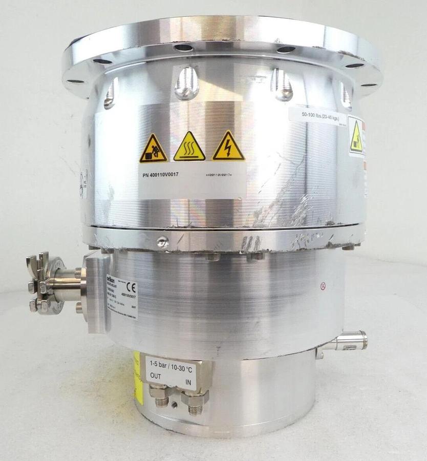 Used TURBOVAC MAG W 1300 C Leybold 400110V0017 Turbomolecular Pump 27619 Hours Tested