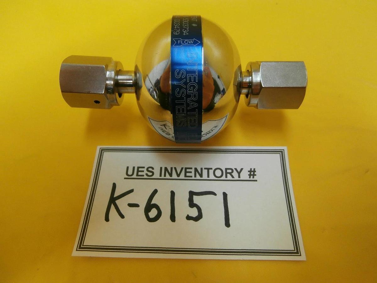 Used Integrated Flow Systems SR4-120-F0001-S10-35 Pressure Regulator Used Working