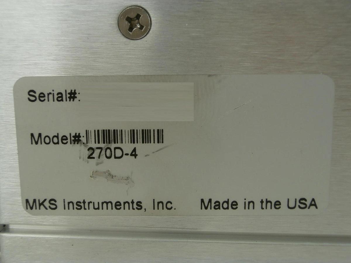 Used MKS Instruments 270D-4 High Accuracy Signal Conditioner Type 270D Working Spare