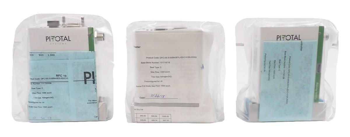 Used Pivotal Systems 32-02601 Mass Flow Controller MFC AMAT 0190-47678 Lot of 3 New