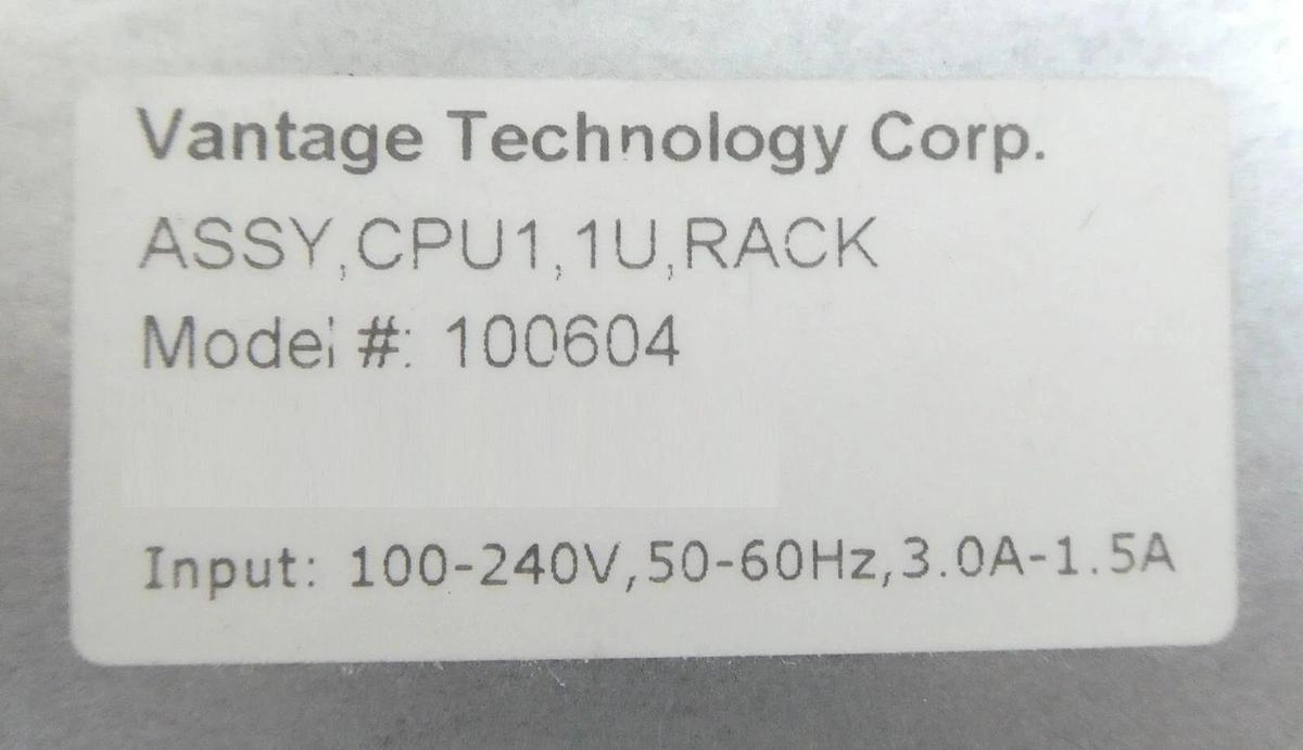 Used SuperLogics SL-1U-i5s-Q87SLQ-LG-VTC1 Rack Mounted PC w/ECU 100604 Working