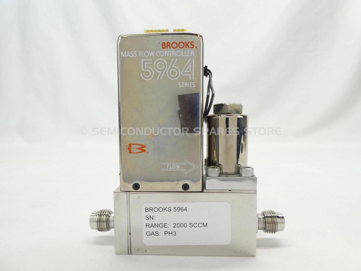 Refurbished Brooks 5964 Mass Flow Controller MFC 2000 SCCM PH3 Lot of 2 OEM Refurbished