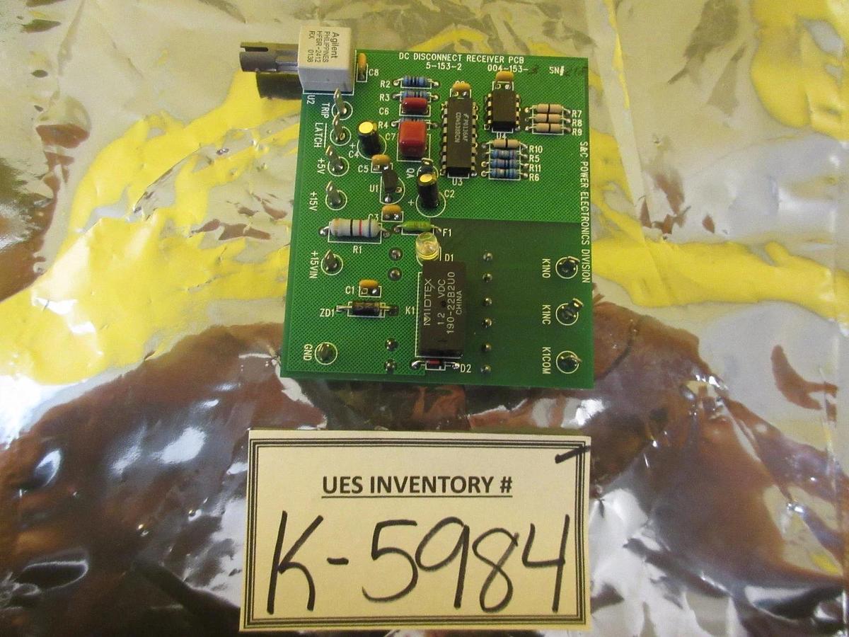 Used S&C Electric 5-153-2 DS Disconnect Receiver Board PCB 004-153-3 Used Working