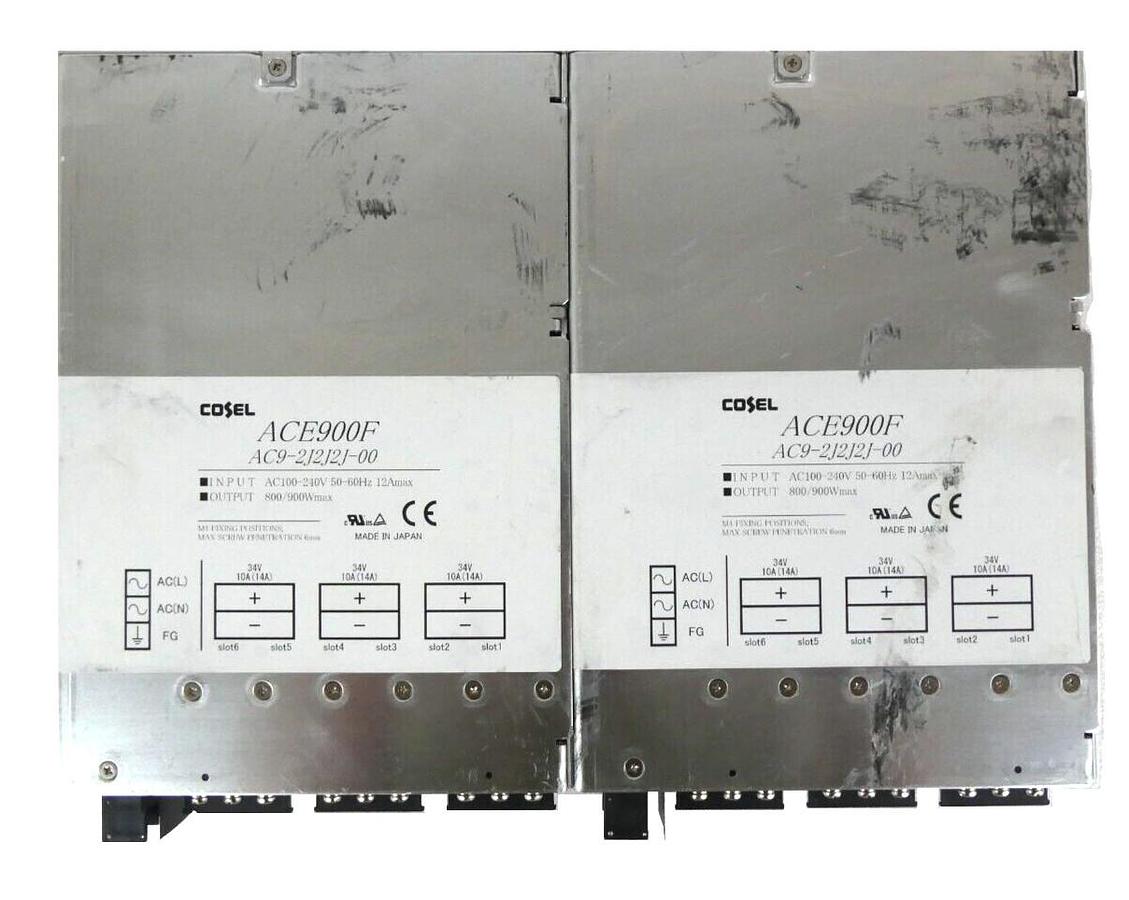 Used Cosel AC9-2J2J2J-00 Power Supply ACE900F Reseller Lot of 2 Working Spare