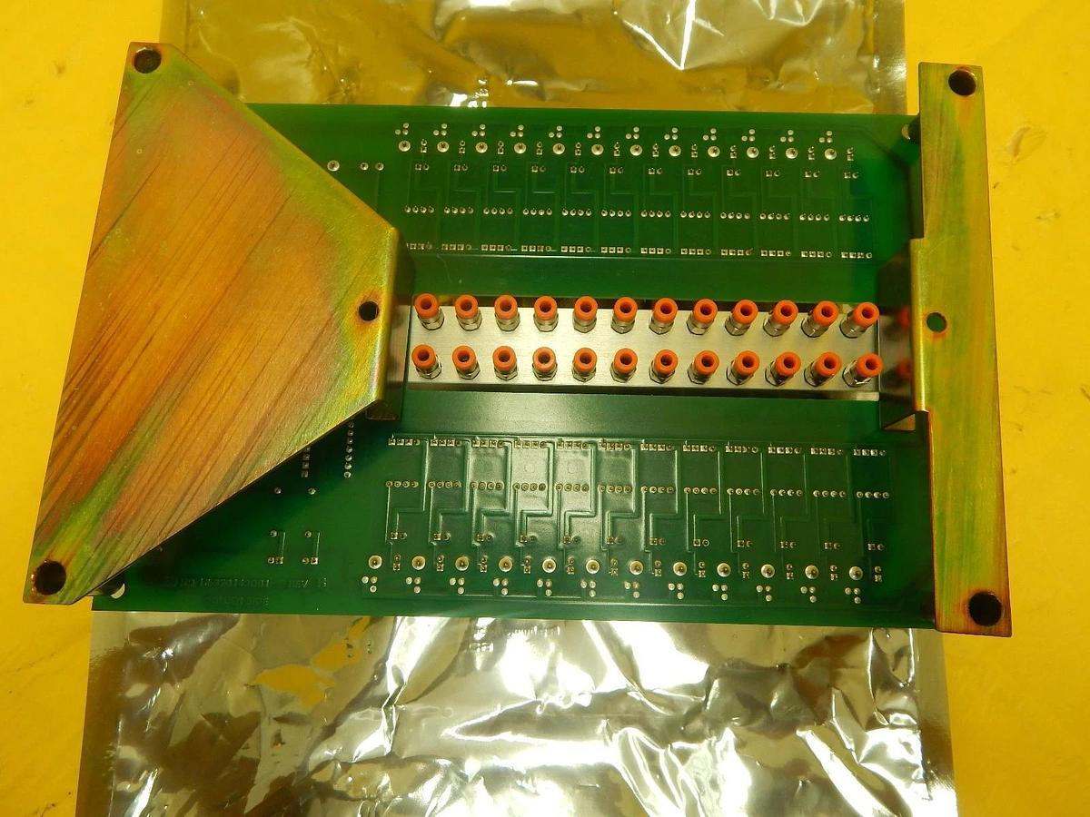 Used ASM 03-320142D01 EV Interface Pneumatic Block PCB Assembly ASM Epsilon 3000 Used