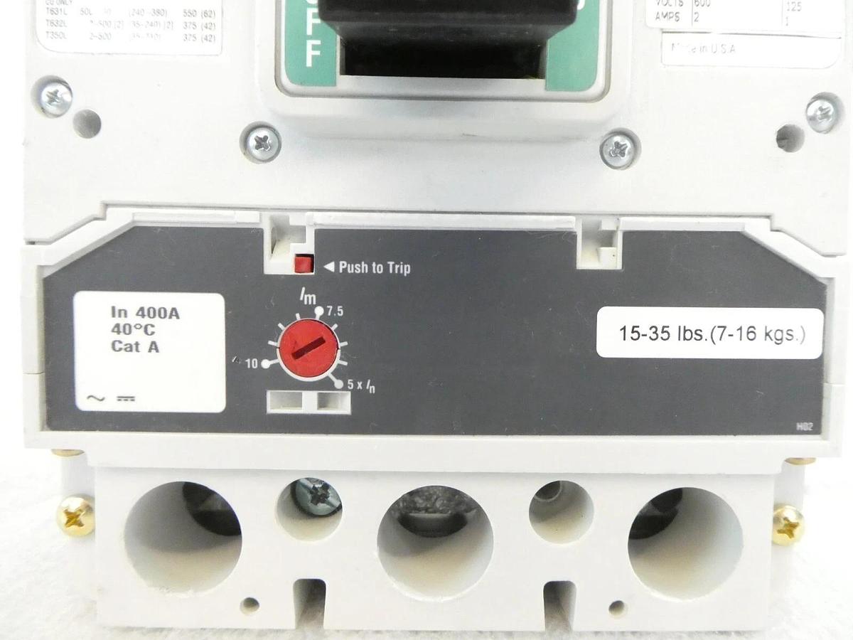 Used Eaton LGE3630NN 3-Pole Industrial Circuit Breaker Module L630E Working Surplus