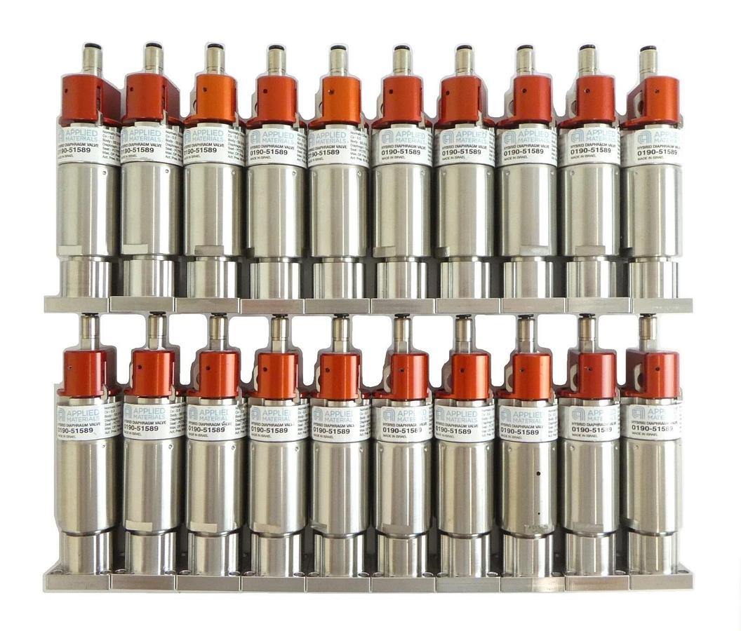 Used AMAT Applied Materials 0190-51589 Hybrid Diaphragm Valve Lot of 20 Working