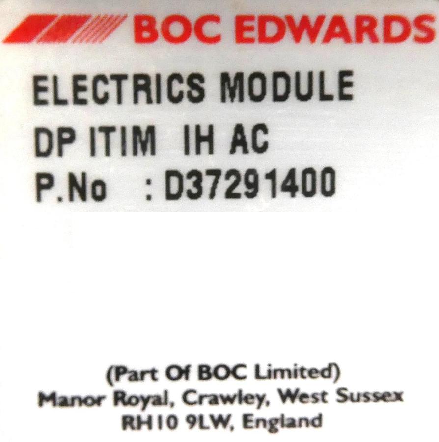 Used Edwards D37291400 iL Series Vacuum Pump Electrics Module DP ITIM IH AC Surplus
