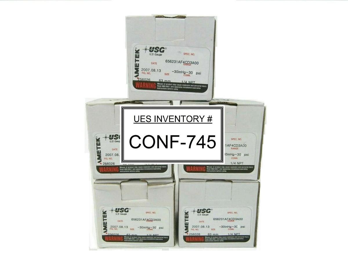 Ametek 256026 Stainless Steel Pressure Gauge 656231AF4CD3A00 Lot of 5 New