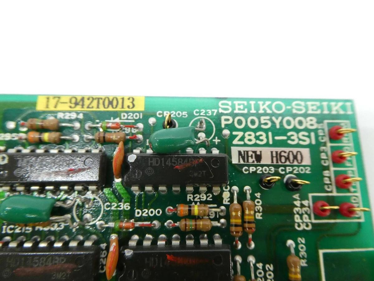 Used Seiko Seiki P005Y008 Z831-3S1 Turbo Control PCB Card H600 SCU-H1000C Working