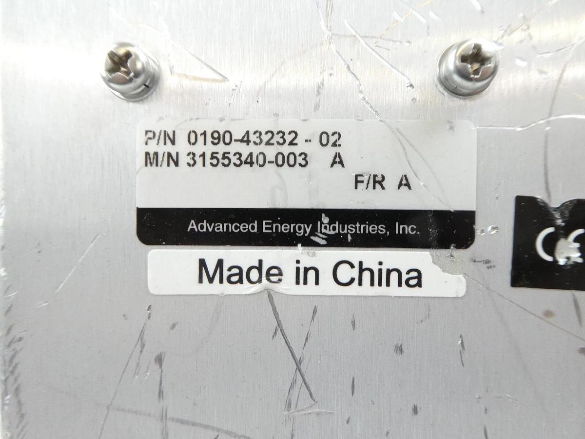 Used AE Advanced Energy 3155340-003 RF Match AMAT 0190-43232 Untested Surplus