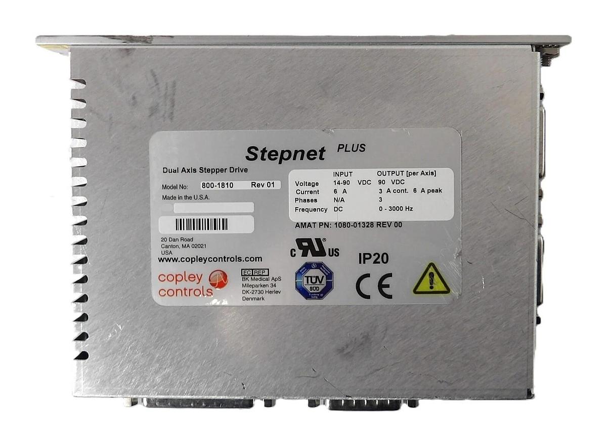 Used Copley Controls 800-1810 Dual Axis Stepper Drive Stepnet Plus Working Surplus