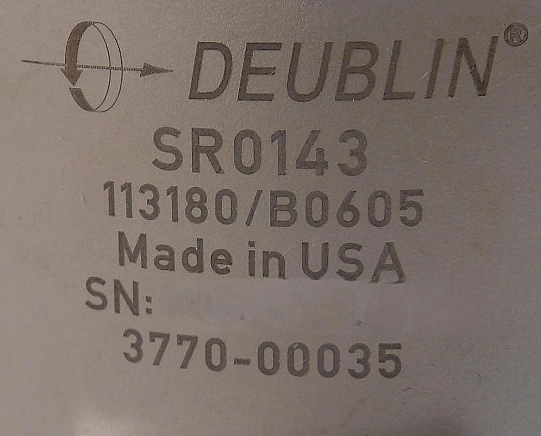 Used Deublin SP0711 Rotary Union AMAT Applied Materials 0190-60738 Working
