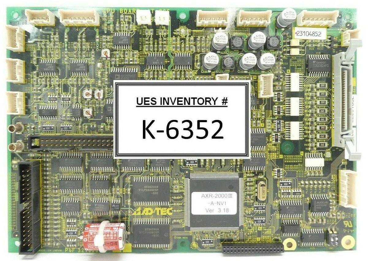 Used ADTEC Plasma Technology 32709801 CPU Board PCB AT-806 AXR-2000III-A-NV1 Spare