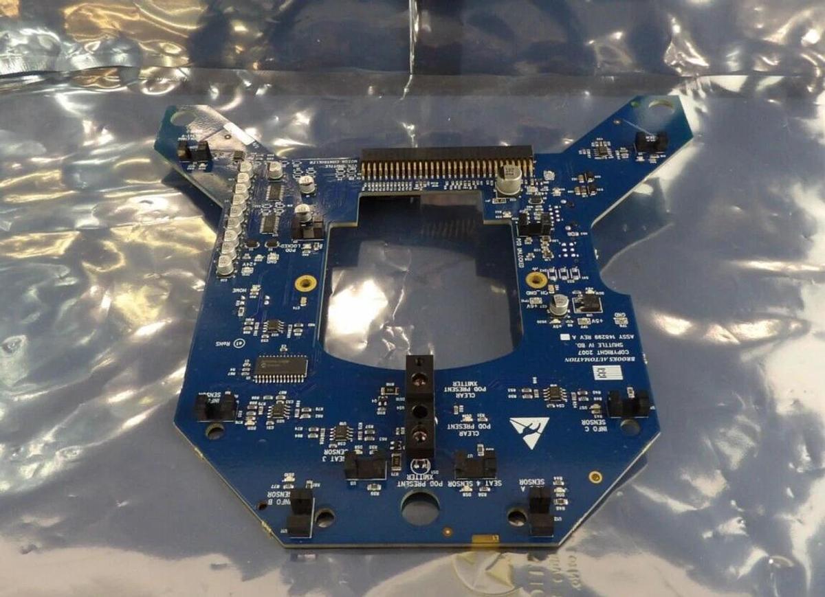 Used Brooks Automation 148298 Shuttle IV BD. PCB Board 148299 Working Surplus