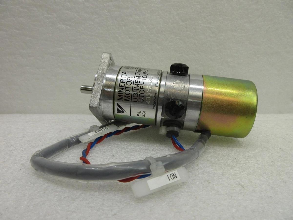 Used Yaskawa Electric UTOPI-100MX Minertia Motor UGRMEM-01SNQ72 Nikon NSR-S204B Spare