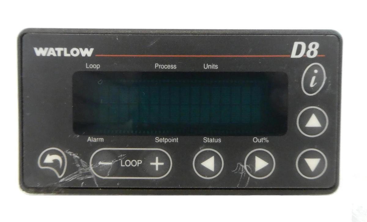 Used Watlow D881-0000-1000 D8 Series Temperature Controller AMAT 0190-25286 Working