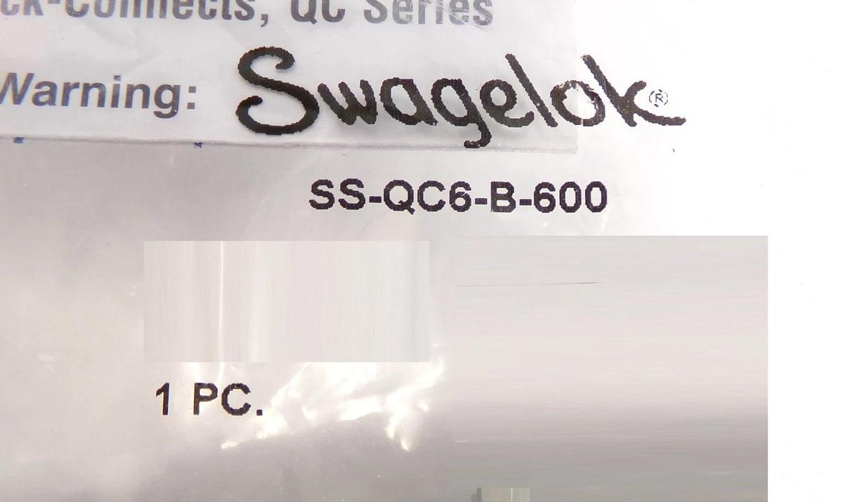 Swagelok SS-QC6-B-600 Quick Connect Body Lot of 20 New