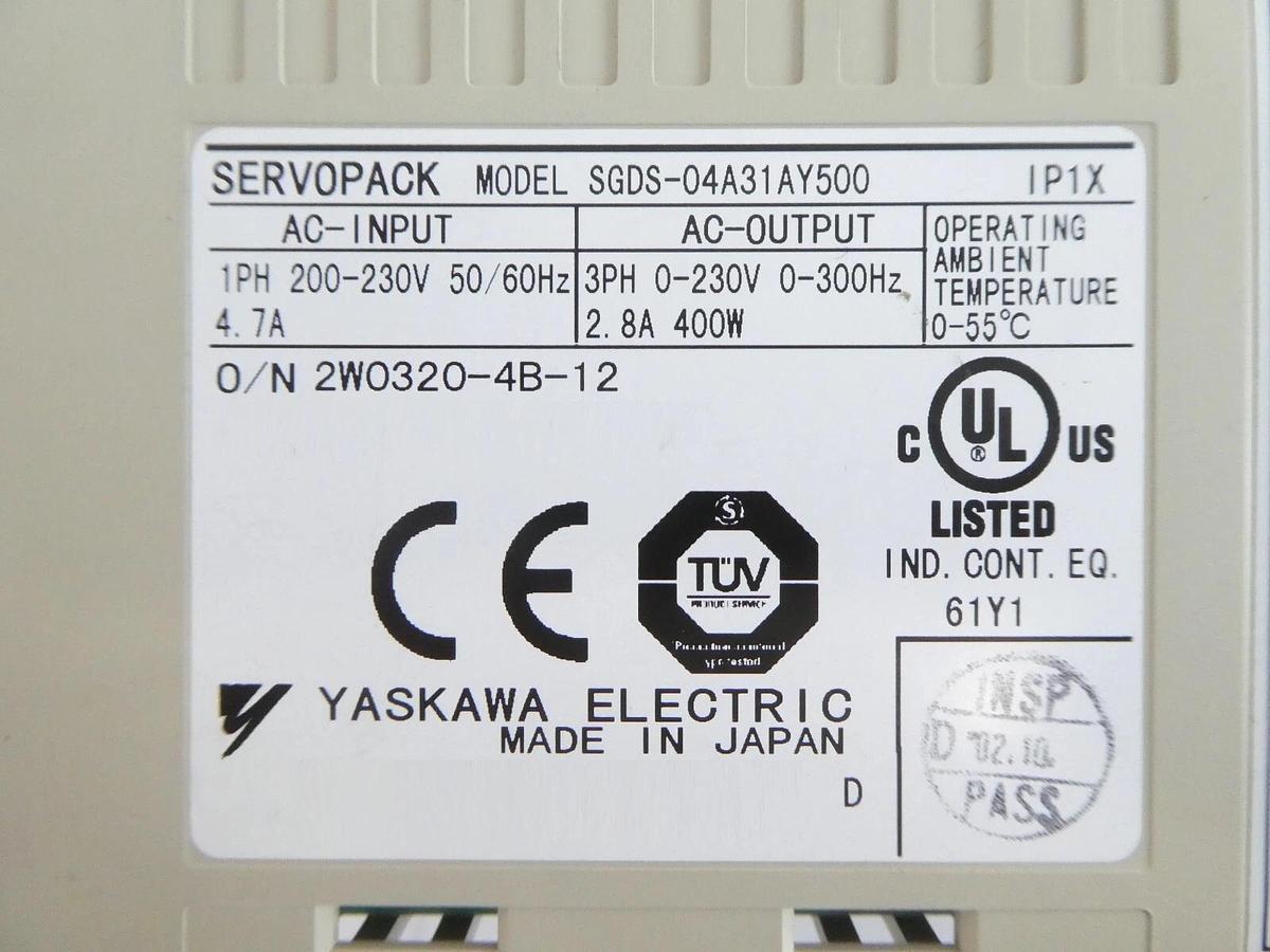 Used Yaskawa Electric SERVOPACK Servo Driver Assembly Reseller Lot of 8 Working