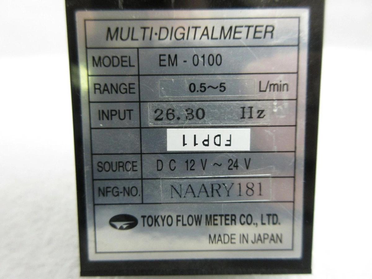 Used Tokyo Flow Meter EM-0100 Multi-Digitalmeter Lot of 10 Used Working