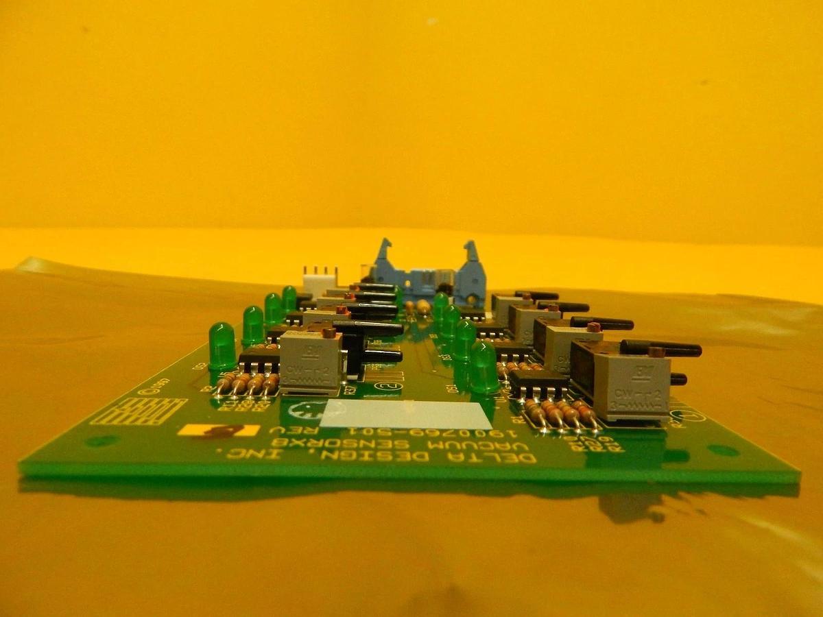 Used Delta Design 1900769-501 Vacuum Sensor X8 Board PCB Rev. E Used Working