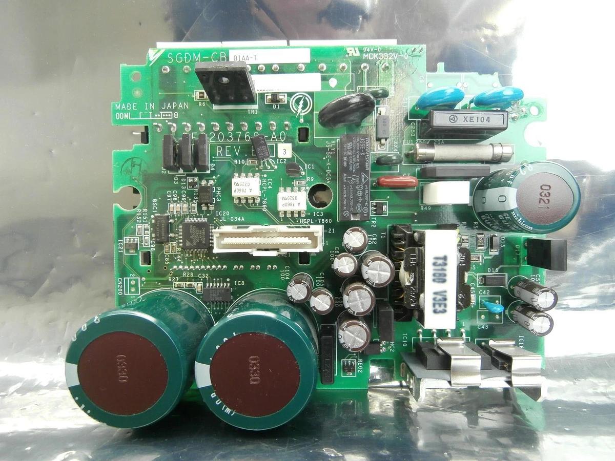 Used Yaskawa Electric SGDH-CB01AA-T Servo Drive Power/Interface PCB DF9203769-A0 Used