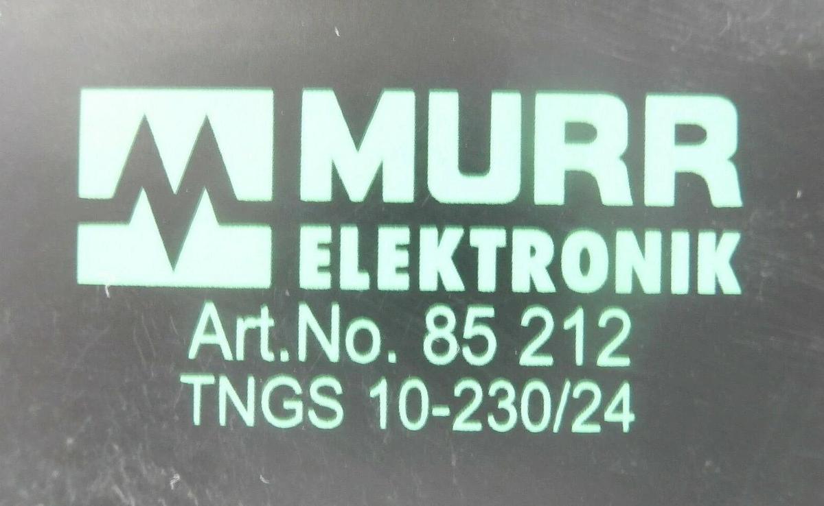 Used Murr Elektronik TNGS 10-230/24 DC Power Supply 85 212 Reseller Lot of 2 Working