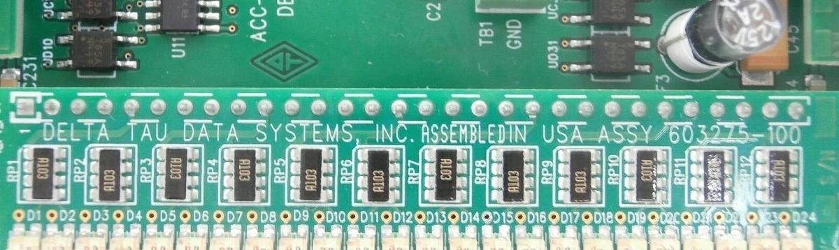 Used Delta Tau 603307-104 24 IN/24 Out OPTO PCB Card ACC-11E 603276-100 AMAT Working
