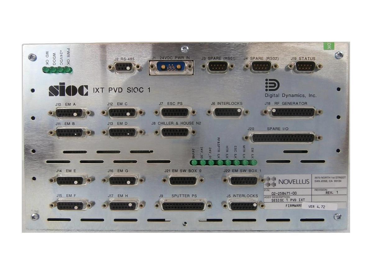 Used Digital Dynamics 02-258471-000 sioc Module IXT PVD SIOC 1 Novellus Working Spare