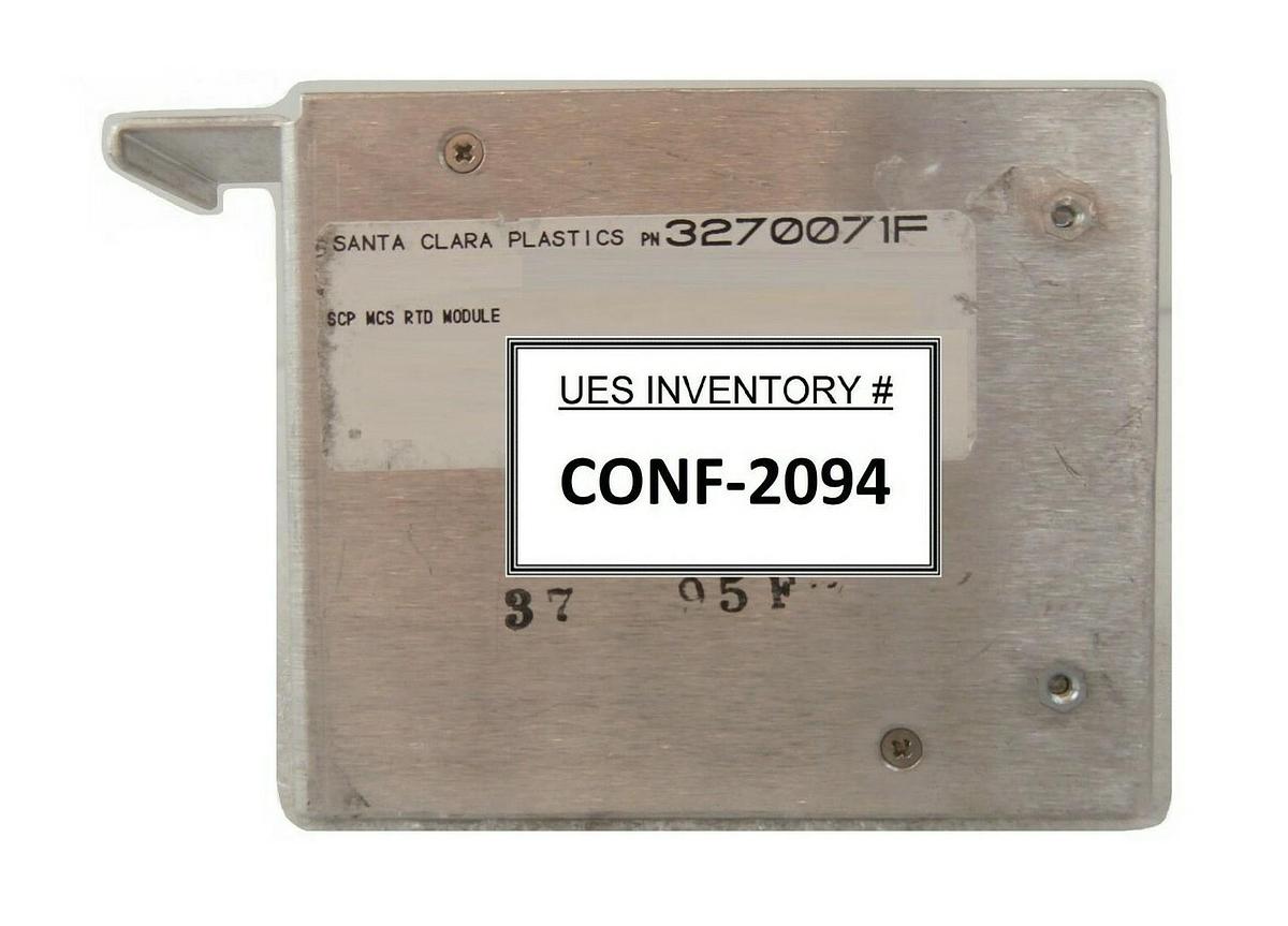 Used SCP Santa Clara Plastics 3270071F MCS RTD Module Working Surplus