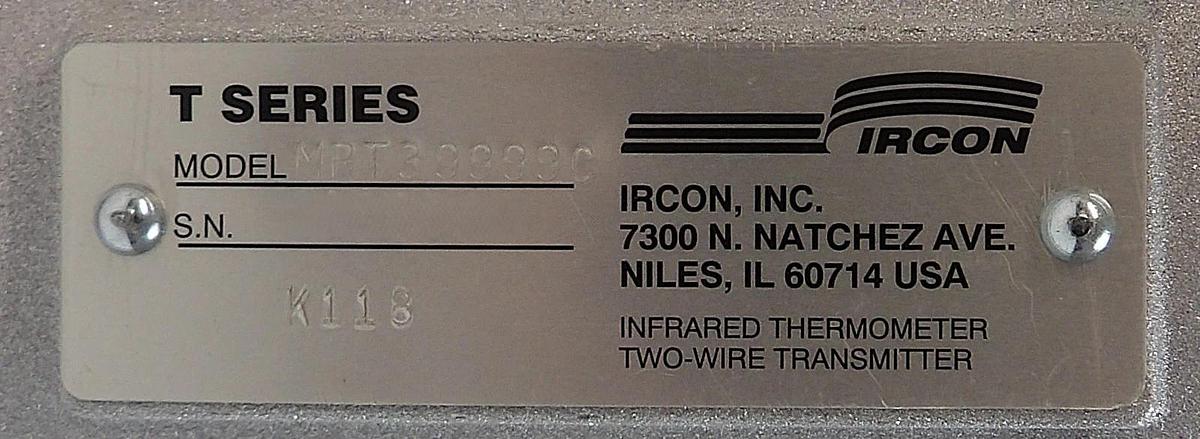 Ircon MRT39999C Infrared Thermometer Transmitter T SERIES 0090-03991 Refurbished