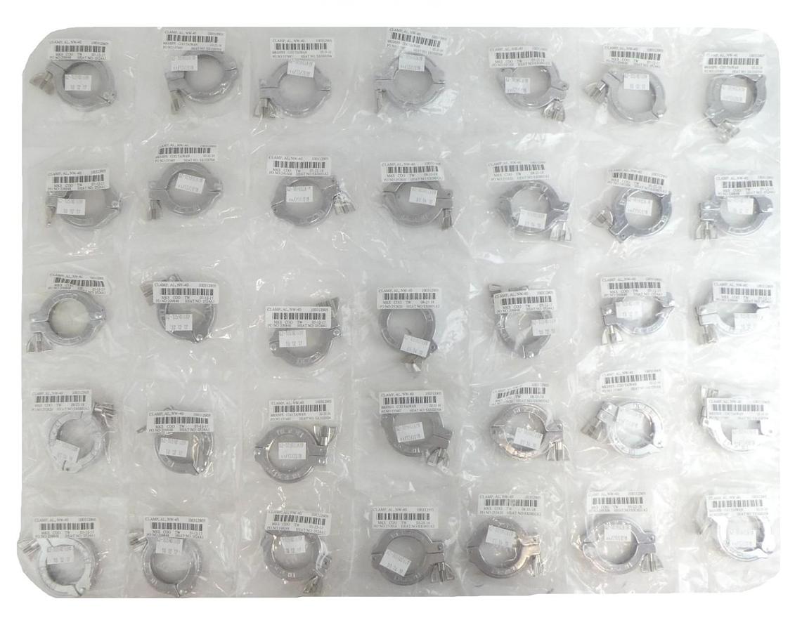 MKS Instruments 100312905 Vacuum Flange Clamp NW40 Reseller Lot of 35 New