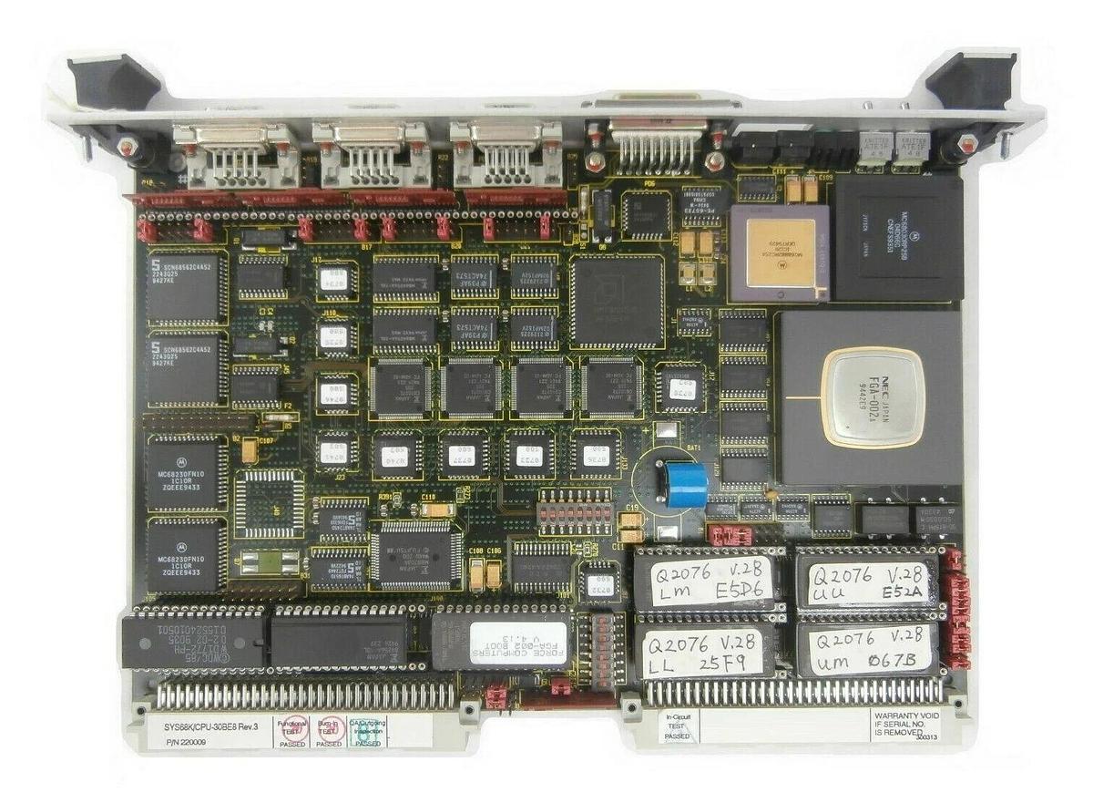 Used Force Computers 220009 CPU Processor PCB Card SYS68K/CPU-30BE8 Bio-Rad Q5 Spare