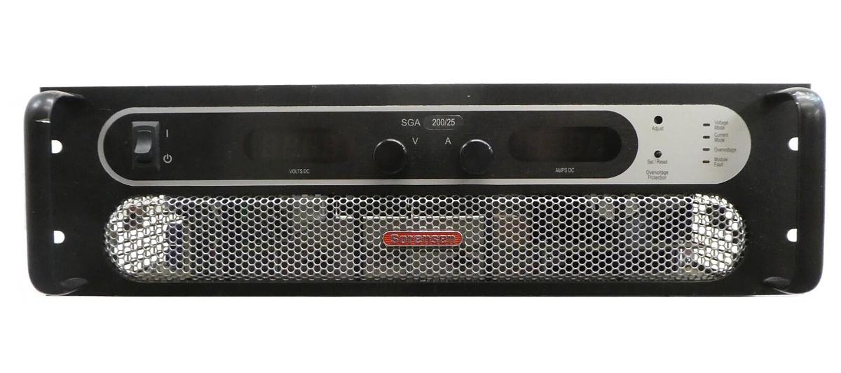 Used Sorensen SGA200/25E-1DAA Modular DC Power Supply Ametek AMAT Working Surplus